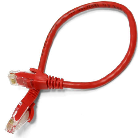 Патч-корд UTP 0.3м Hyperline Красный