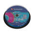 Оптический диск CDR диск Verbatim DL 210Mb 24x 8sm CakeBox 10шт. (43413)
