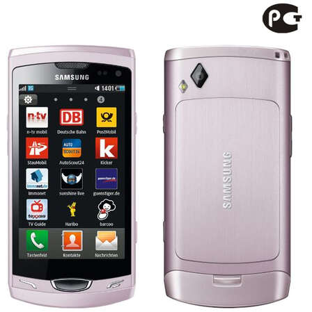 Смартфон Samsung S8530 elegant pink (розовый) WAVE II