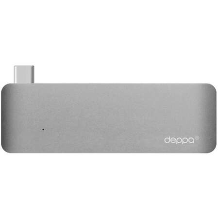 Адаптер Deppa USB-C to USB-C(f) + 2xUSB3.0 + CardReader SD/microSD 72217