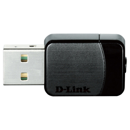 Сетевая карта D-Link DWA-171, 802.11ac, 433 Мбит/с, 2,4ГГц / 5ГГц, USB
