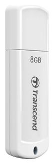 USB Flash накопитель 8GB Transcend JetFlash 370 (TS8GJF370) USB 2.0 Белый