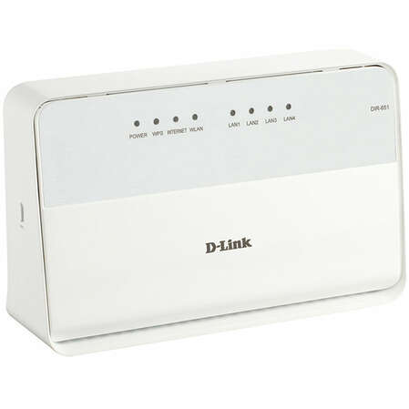 Беспроводной маршрутизатор D-Link DIR-651/A/B1A 802.11n 300Мбит/с 2.4ГГц 4xGbLAN GbWAN