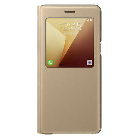 Чехол для Samsung N930 Galaxy Note 7 S View Cover, золотистый