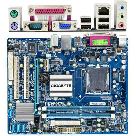 Материнская плата Gigabyte GA-G41M-ES2L Soc775, DDR2, PCI-E16x, VGA, Lan mATX OEM