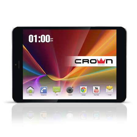 Планшет Crown B855 3G MTK8389 Quad-Core 1,2Ггц/1Гб/8Гб/7,85 1024*768/WiFi/Bluetooth/3/GPS/Android 4.2/черный