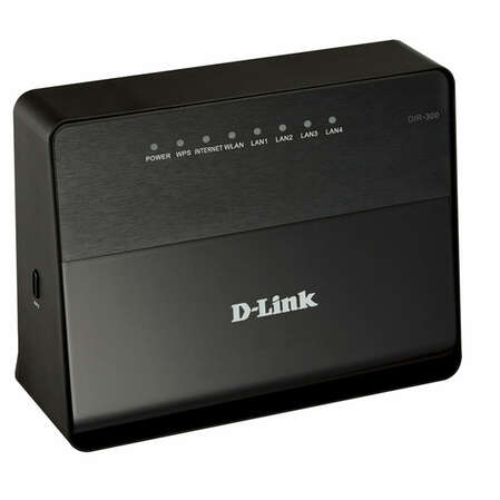 Беспроводной маршрутизатор D-Link DIR-300/A/D1A 802.11n 150Мбит/с 2.4ГГц 4xLAN