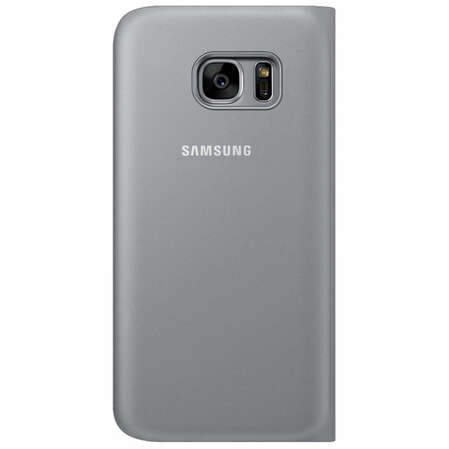Чехол для Samsung G930F Galaxy S7 S View Cover, серебристый
