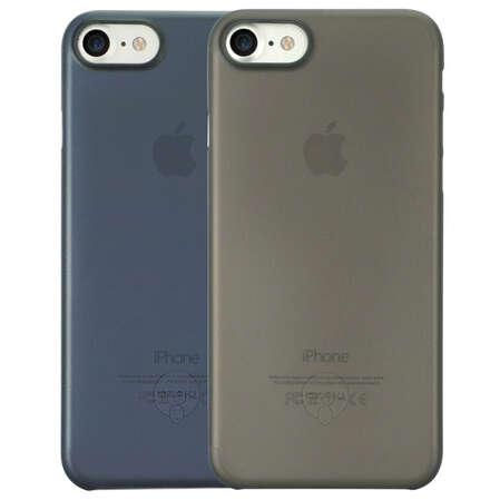 Чехол для iPhone 7 Ozaki O!coat 0.3 Jelly, набор из двух чехлов, черный и темно-синий