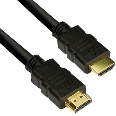 Кабель HDMI-HDMI v1.4 15м черный, зол.конт, экран