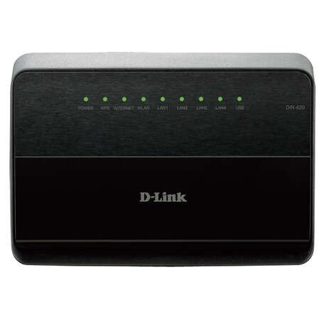 Беспроводной маршрутизатор D-Link DIR-620/A/E1A 802.11n 300Мбит/с 2.4ГГц 4xLAN 1xWAN USB