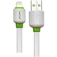 Кабель USB-A - Lightning 1m LuxCase QY-PFA белый PVC плоский