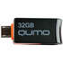 USB Flash накопитель 32GB Qumo Hybrid (19474) USB 2.0 + microUSB (OTG) Черный/красный