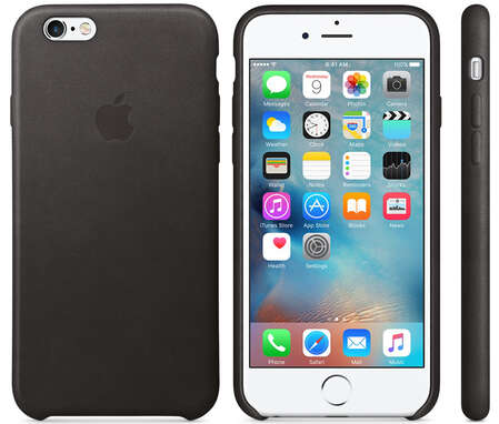 Чехол для Apple iPhone 6 Plus/ iPhone 6s Plus Leather Case Black