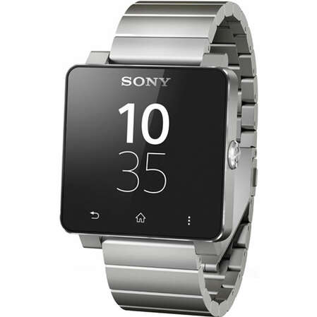 Умные часы Sony Smartwatch SW2 металлический ремешок, серебристые 