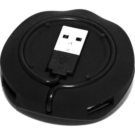 4-port USB2.0 Hub 5bites HB24-206BK Черный