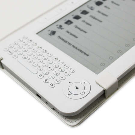Электронная книга Digma Q600 6 дюймов белая, чехол, Qwerty клавиатура, 4Gb