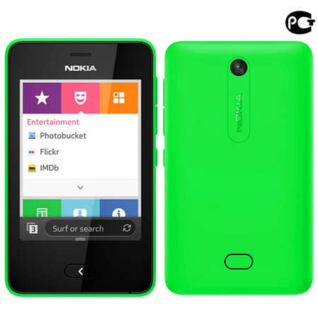 Мобильный телефон Nokia Asha 501 Dual Sim Green 