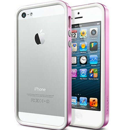 Бампер для iPhone 5 / iPhone 5S SGP Бампер Neo Hybrid EX Metal розовый (SGP09659)