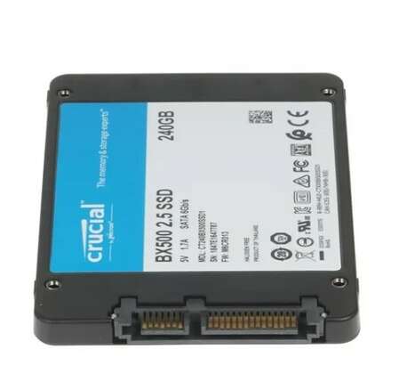 Внутренний SSD-накопитель 240Gb Crucial CT240BX500SSD1 SATA3 2.5" BX500