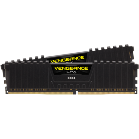 Модуль памяти DIMM 16Gb 2х8Gb DDR4 PC26600 3333MHz Corsair Vengeance LPX Black Heat spreader, XMP 2.0, Corsair Vengeance Airflow (CMK16GX4M2B3333C16) 