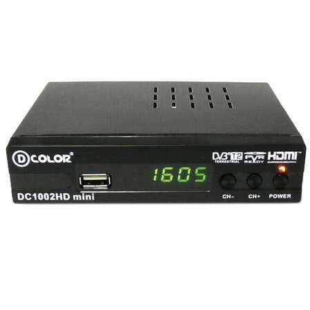 Ресивер D-Color DC1002HD mini черный DVB-T2