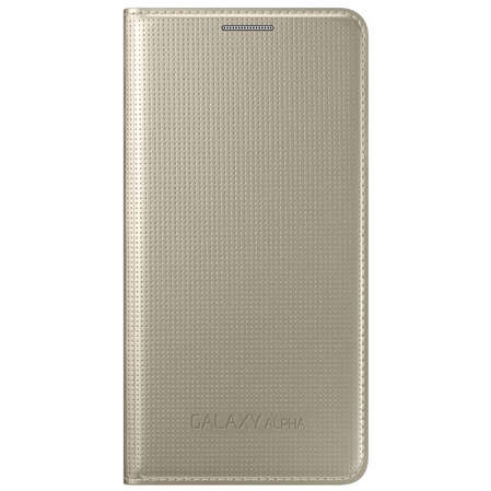 Чехол для Samsung G850 Galaxy Alpha Flip Cover золотистый