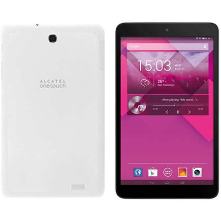 Планшет Alcatel P350X Pop 8S 1.4ГГц/1Гб/4Гб/8" 1280*800 IPS/WIFI/Bluetotth/GPS/3G-LTE/Android 4.4, White