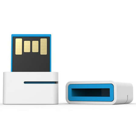USB Flash накопитель 16GB Leef Spark (LFSPK-016WBR) Магнитный White/Blue