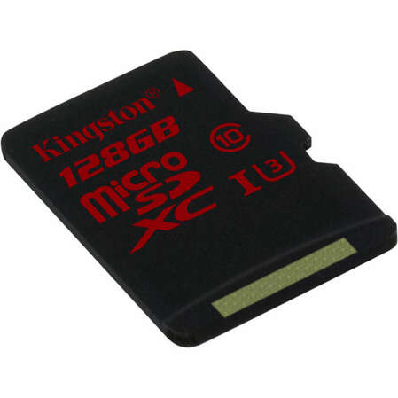 Micro SecureDigital 128Gb Kingston SDXC UHS-1 U3 class 10 (SDCA3/128GB) + SD адаптер