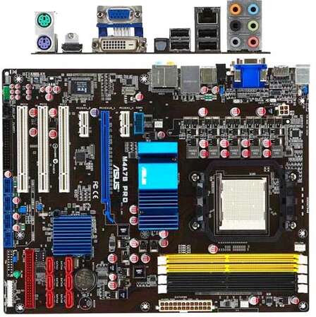 Материнская плата ASUS M4A78 PRO sAM3, AMD780G, DDR2, PCI-Ex16, GB Lan ATX