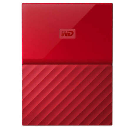 Внешний жесткий диск 2.5" 3000Gb WD My Passport WDBUAX0030BRD-EEUE USB3.0 Красный