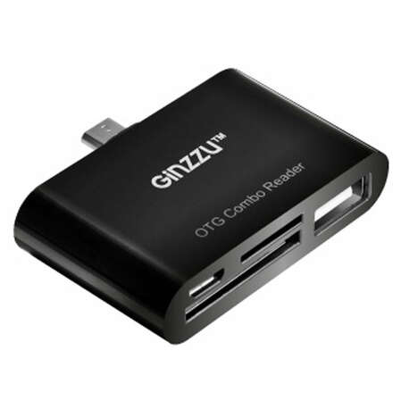 Card Reader OTG Ginzzu (GR-581UB) USB 2.0 Чёрный