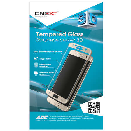 Защитное стекло для Samsung N930 Galaxy Note 7 Onext, 3D, с рамкой, прозрачное