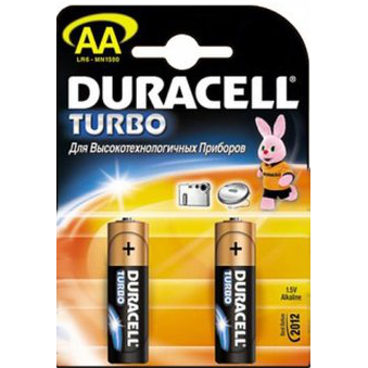 Батарейки Duracell LR6-2BL Turbo AA 2шт
