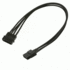 Удлинитель кабеля питания Nanoxia MOLEX , 30см, карбон