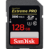 Карта памяти SecureDigital 128Gb SanDisk Extreme Pro SDXC Class 10 UHS-II V30 U3 (SDSDXPK-128G-GN4IN)