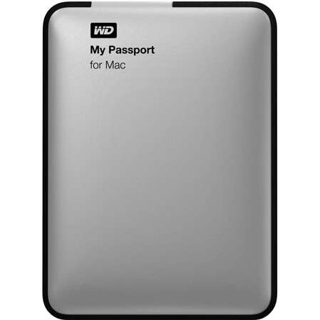 Внешний жесткий диск 2.5" 1000Gb WD My Passport for Mac WDBJVS0010BSL-EEUA USB3.0 Серебристый