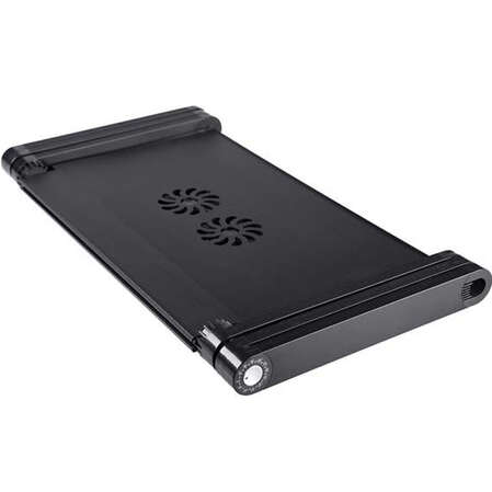 Стол-подставка для ноутбука ASX X8 с USB-хабом и вентилятором,черный + Mouse Pad
