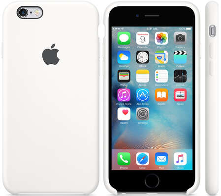 Чехол для Apple iPhone 6 / iPhone 6s Silicone Case White