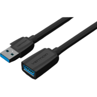 Кабель удлинитель USB3.0 АM/AF 2м Vention (VAS-A45-B200	) Black Edition