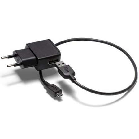 Сетевое зарядное устройство Sony EP810 со съемным кабелем micro USB черное