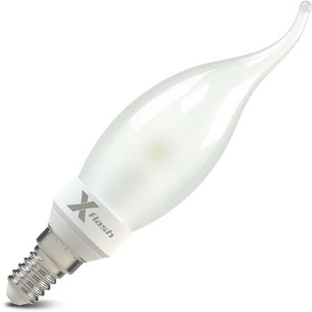 Светодиодная лампа LED лампа X-flash Candle E14 4.5W 220V желтый свет, матовая колба