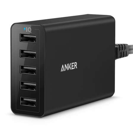 Сетевое зарядное устройство Anker PowerPort 5 25W A2134L11, 5 USB, 5A Черный 