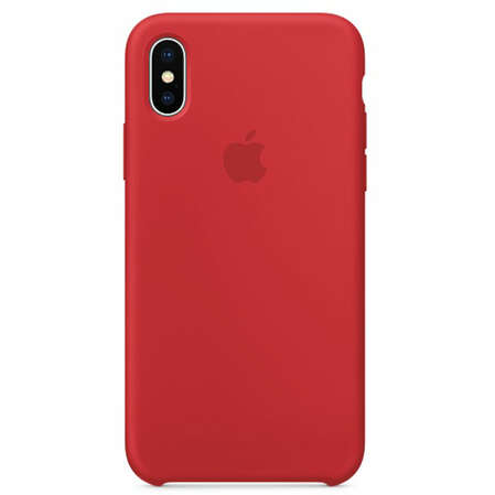 Чехол для Apple iPhone X Silicone Case Red
