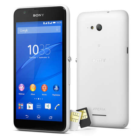 Смартфон Sony E2115 Xperia E4 Dual White