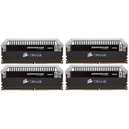 Модуль памяти DIMM 16Gb 4х4Gb DDR4 PC21300 2666MHz Corsair (CMD16GX4M4A2666C16)