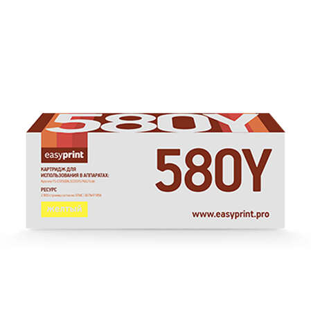 Картридж EasyPrint GP-LK-580Y (TK-580Y) Yellow an для Kyocera FS-C5150DN/ECOSYS P6021cdn (2800 стр.) с чипом