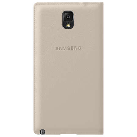 Чехол для Samsung Galaxy Note 3 N9000\N9005 Samsung Flip Wallet бежевый
