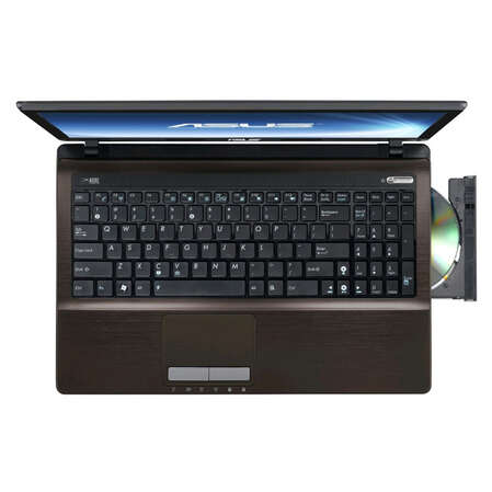 Ноутбук Asus K53E Core i3-2350M/4Gb/320Gb/DVD/Wi-Fi/15.6"HD/Cam/Win 7HB64/brown